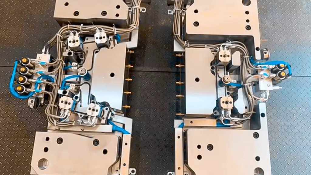 pantalla con molde de fundición a presión